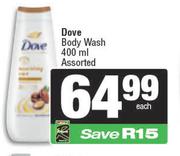 Dove Body Wash Assorted-400ml