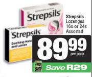 Strepsils Lozenges Assorted-16s Or 24s Per Pack