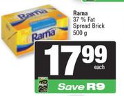 Rama 37% Fat Spread Brick-500g
