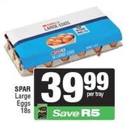 Spar Large Eggs-18's Per Tray