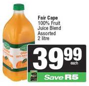 Fair Cape 100% Fruit Juice Blend Assorted-2Ltr