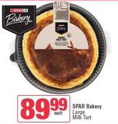 Spar Bakery Large Milk Tart-Each