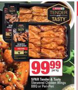 Spar Tender & Tasty Skewered Chicken Wings BBQ Or Peri Peri-Per Kg