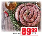 Venison Wors-Per Kg