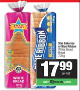 Star Bakeries Or Blue Ribbon White Sliced Bread-700g