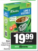 Knorr Cup A Soup Instant Soup Assorted-4s Per Pack