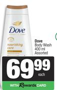 Dove Body Wash Assorted-400ml