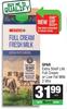 Spar Extra Shel Life Full Cream Or Low Fat Milk-2L