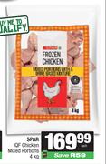 Spar IQF Chicken Mixed Portions-4Kg