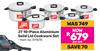 Hart J7 10 Piece Aluminium Solid Lid Cookware Set 511570