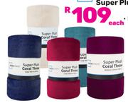Mainstays Super Plush Fleece Blankets 125 x 150cm 850023094004