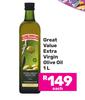 Great Value Extra Virgin Olive Oil-1L