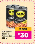 Koo Baked Beans In Tomato Sauce-For 2 x 400g