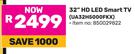Samsung 32" HD LED Smart TV UA32H5000FKX 850029822