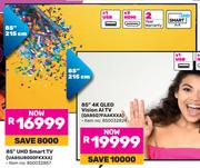 Samsung 85" UHD Smart TV UA85U8000FKXXA 850032857