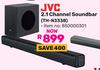 JVC 2.1 Channel Soundbar TH-N333B 850000301