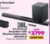 JBL 3.1 Channel Soundbar With Wireless Subwoofer SB560BLK 850009310