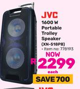 JVC 1600W Portable Trolley Speaker XN-518PB 778193
