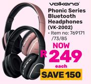 Volkano Phonic Series Bluetooth Headphones VK-2002 769171/73/85