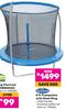 Bounceking 8ft Trampoline With Steel Ring