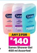 Sanex Shower Gel Assorted-For Any 2 x 450ml