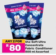 Sta-Soft Ultra Concentrate Fabric Conditioner Assorted-For Any 2 x 800ml