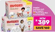 Huggies Gold Skin Soft Baby Nappies Or Pants Mega Box (Assorted Sizes)-Each