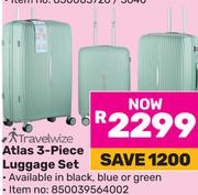 Travelwize Atlas 3-Piece Luggage Set-Per Set