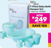 Little One 7-Piece Baby Bath Hamper Set-Per Set