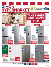 Pick n Pay Hypermarket : Appliance Sale (11 May - 24 June 2026)