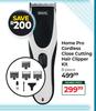 Wahl Home Pro Cordless Close Cutting Hair Clipper Kit 8 Piece