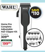 Wahl Home Pro Complete Adjustable Hair Clipper Kit 15 Piece