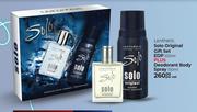Lentheric Solo Original Gift Set EDP 100ml Plus Deodorant Body Spray 150ml-Per Set