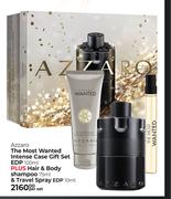 Azzaro The Most Wanted Intense Case Gift Set (EDP 100ml+ Hair & Body Shampoo 75ml)-Per Set