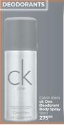 Calvin Klein One Deodorant Body Spray-150ml