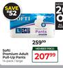 Softi Premium Adult Pull Up Pants 14 Pack/Large