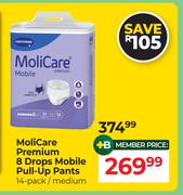 Molicare Premium 8 Drops Mobile Pull Up Pants 14 Pack/Medium