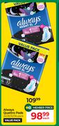 Always Quattro Pads 24/26/32/36 Pack Value Pack-Each