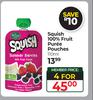 Squish 100% Fruit Puree Pouches-For 4 x 110ml