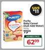 Purity Baby Cereal (Just Add Water)-450g