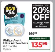 Philips Avent Ultra Air Soothers 0.6 Months 2 Pack
