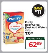 Purity Baby Cereal (Just Add Water)-450g