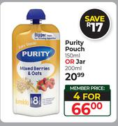 Purity Pouch 150ml Or Jar 200ml-For 4