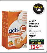 Acti-C Immune Booster-For 2 x 20 Effervescent Tablets