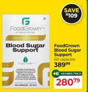 FoodGrown Blood Sugar Support-60 Capsules 