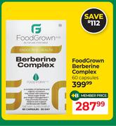 FoodGrown Berberine Complex-60 Capsules