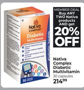 Nativa Complex Diabetic Multivitamin-30 Capsules