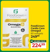 Food Grown Cardio Care Omega 3 60 Softgels