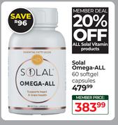 Solal Omega All 60 Softgel Capsules