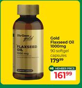Dis-Chem Gold Flaxseed Oil 1000mg 90 Softgel Capsules